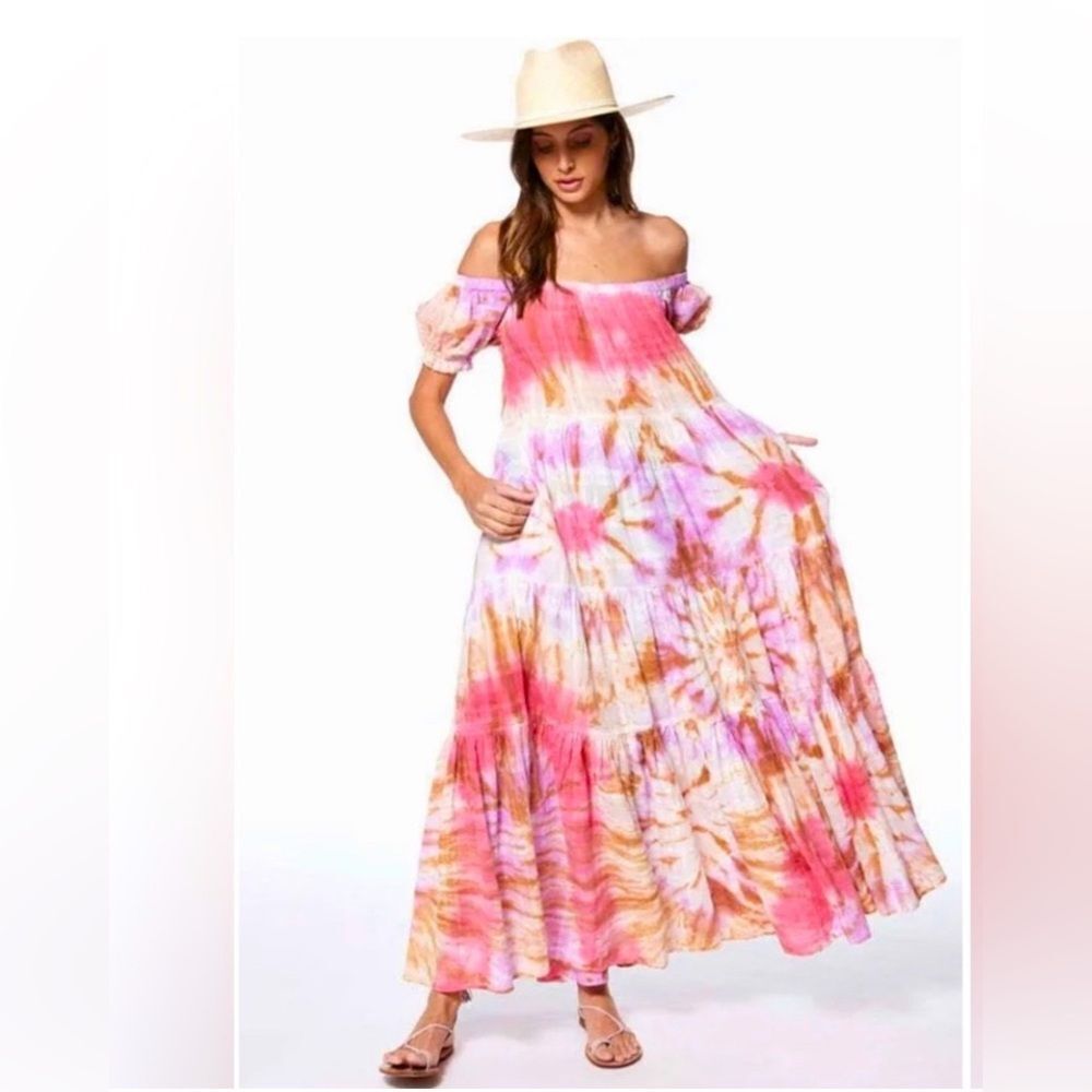 Free People Sunny Tie Dye Maxi Dress Young Fabulous & Broke